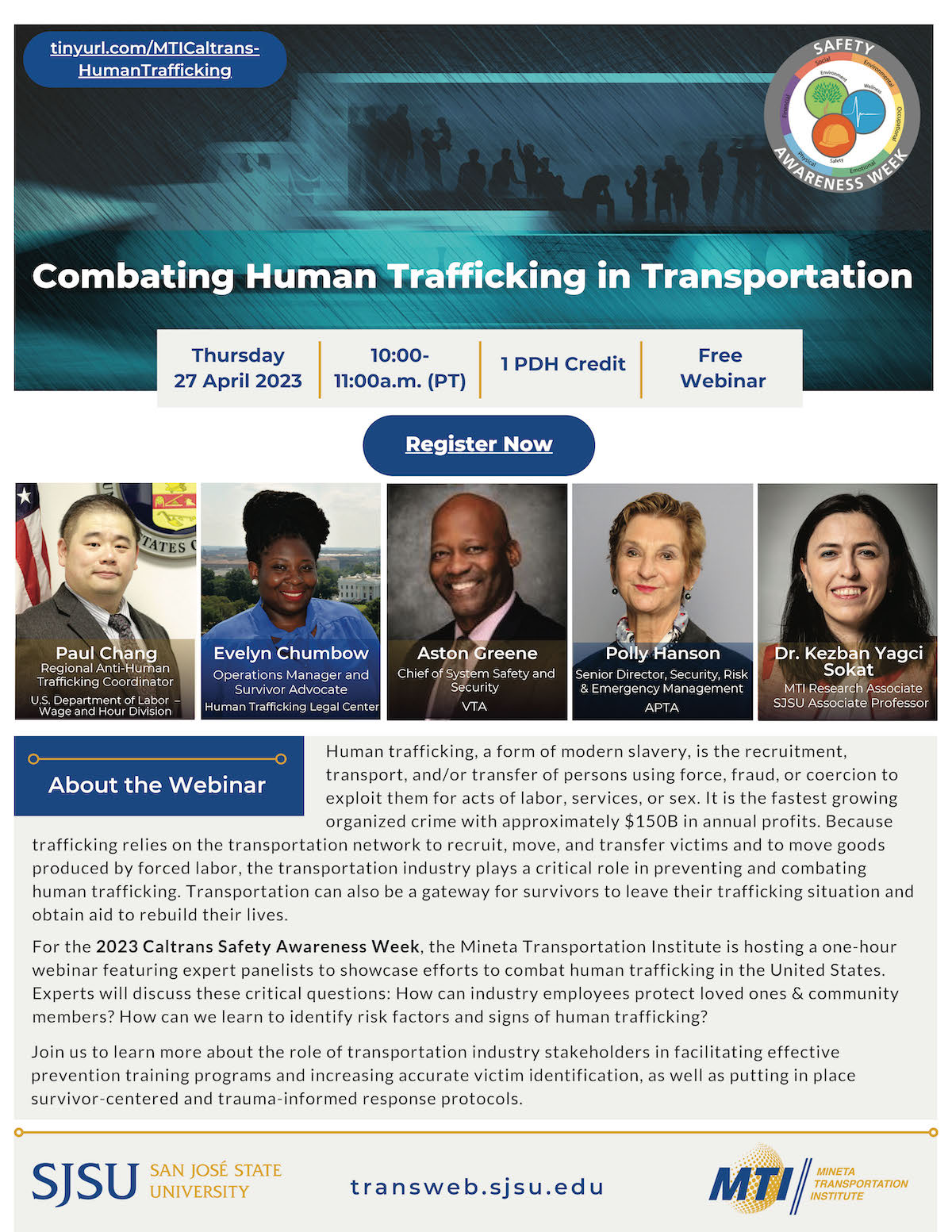 Combating Human Trafficking In Transportation 2023 Caltrans Safety Awareness Week Mineta 3089